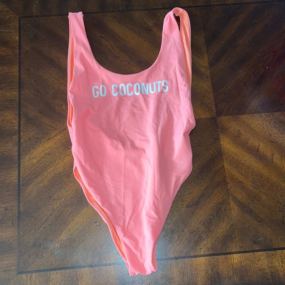 Aerie one piece, size medium. Cheeky. Peach color.